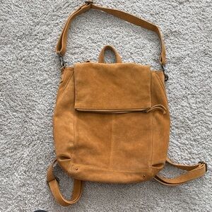 Free People Tan Suede Bag